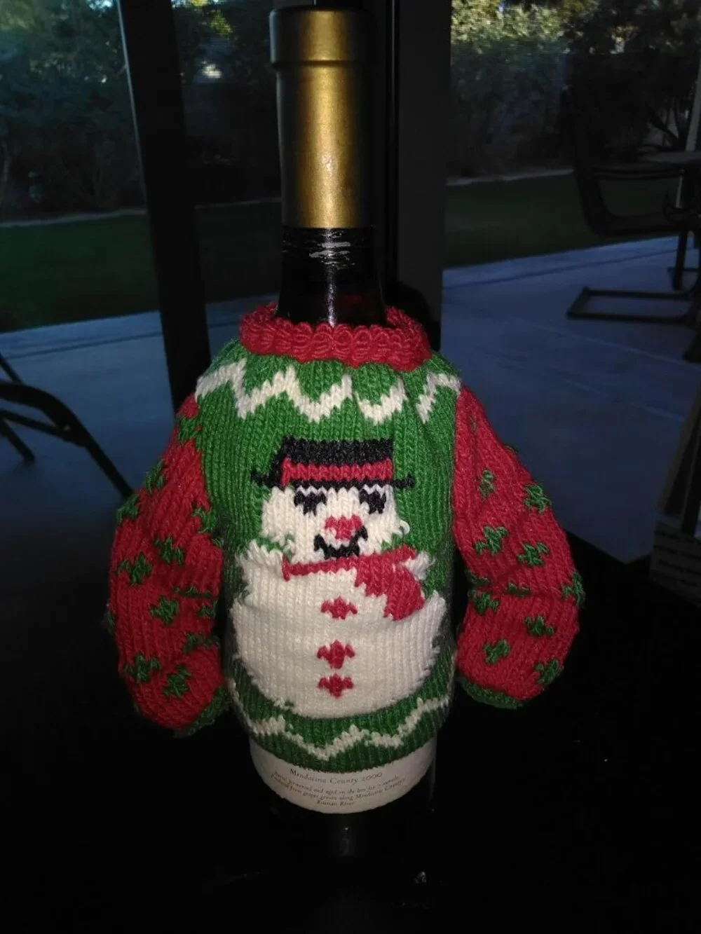 Ugly Sweater Wine Bottle Cover